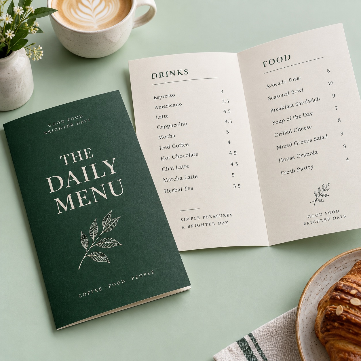 Restaurant Menu printing from the NeoPrint catalogue